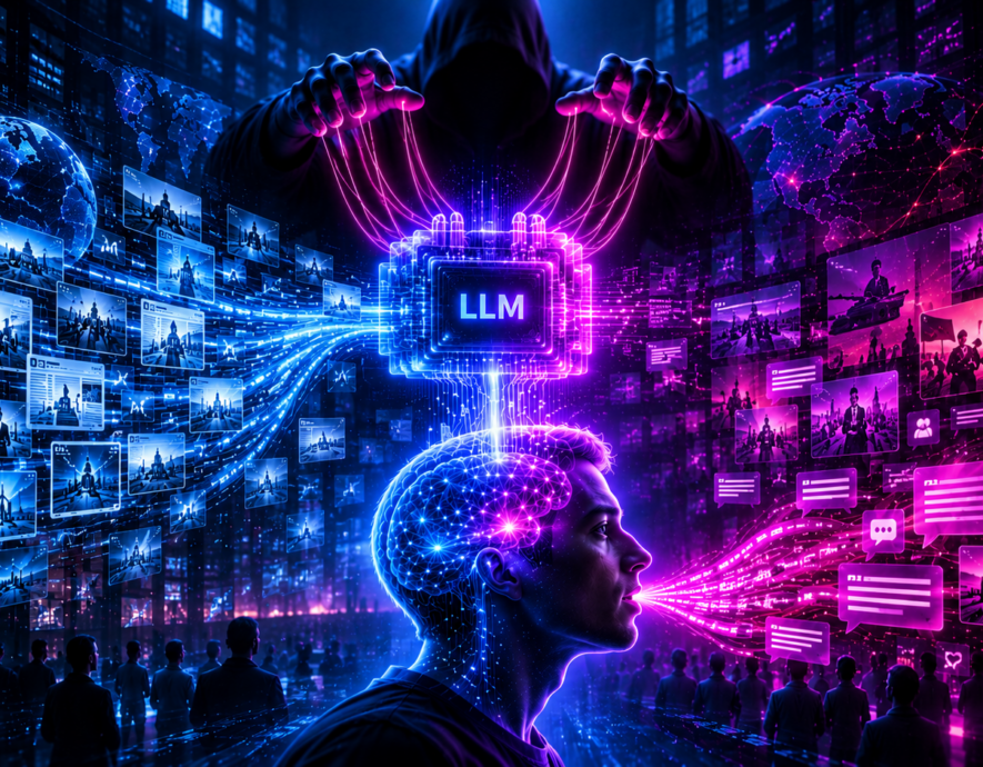 Image [Manipulation des LLM] : comment l’IA devient une surface d’attaque cognitive